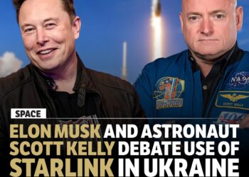 Elon musk and astronaut scott kelly debate use of starlink in ukraine 3 1 2
