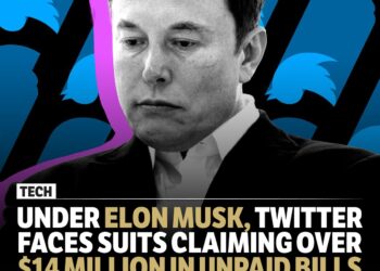 Under Elon Musk, Twitter faces suits claiming over $14 million in unpaid bills. 1 Under Elon Musk, Twitter faces suits claiming over $14 million in unpaid bills.