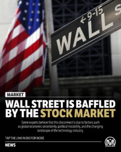 Wall Street is baffled by the stock market.