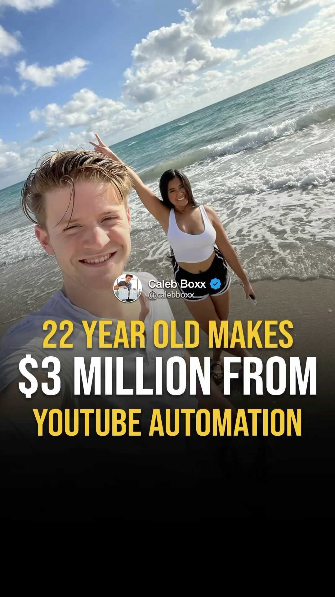 @calebboxx has managed to build a $3M+ income stream from 7 faceless YouTube channels with only 4 hours a week of work. On his page he shares the latest YouTube tips and strategies to building profitable cash cow channels. Check out @calebboxx for more content. - The above content is #sponsored #ad and is for informational and advertising purposes only. You should not construe any such information or other material as legal, tax, investment, financial, business or any other advice. Please do your own due diligence on the people represented in this post. This is a paid advertisement. Jason Stone and Millionaire Mentor Inc does not endorse or represent the person or claims in this post. Please do your own due diligence and research before making financial commitments.