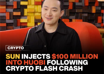 Sun Injects $100 Million into Huobi Following Crypto Flash Crash. 10 Sun Injects $100 Million into Huobi Following Crypto Flash Crash.