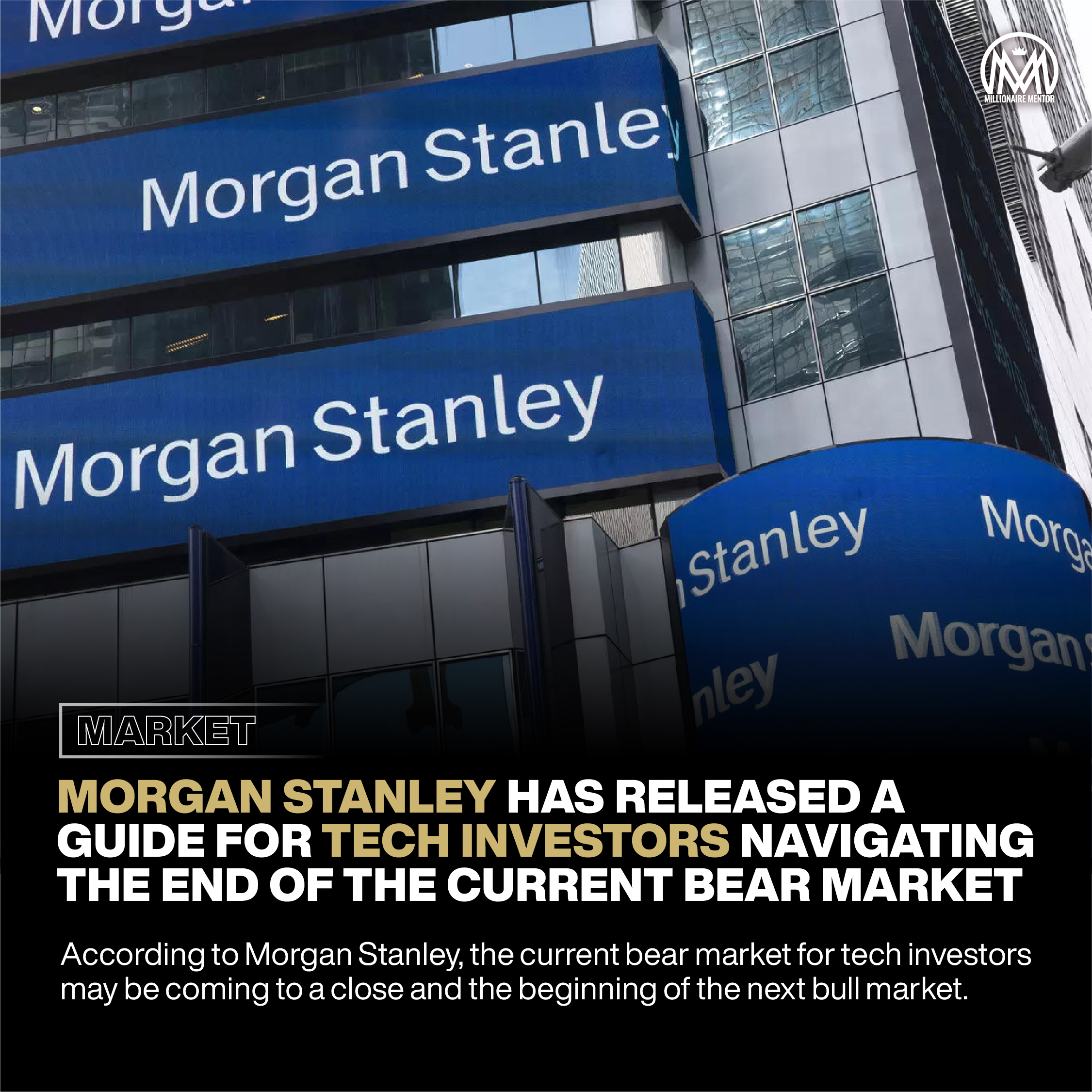 Morgan Stanley has released a guide for tech investors navigating the end of the current bear market and the beginning of the next bull market.