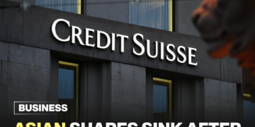 Asian shares sink after Credit Suisse takeover. 9 Asian shares sink after Credit Suisse takeover