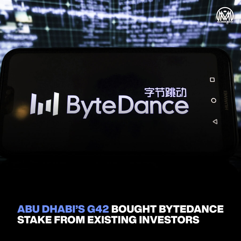 The company owned by the Spy Chief of UAE has invested in ByteDance at a valuation of 220 billion 2