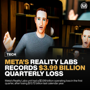 Meta’s Reality Labs records $3.99 billion quarterly loss