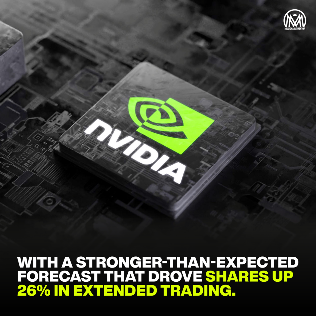 MM news A36 02 Nvidia shares spike 26 on huge forecast beat driven by AI chip demand