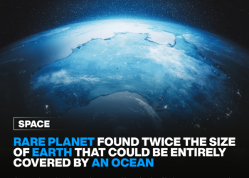 Rare exoplanet found twice the size of Earth that could be entirely covered by an ocean. 3 Rare exoplanet found twice the size of Earth that could be entirely covered by an ocean
