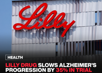 Lilly drug slows Alzheimer's progression by 35% in trial. 1 Lilly drug slows Alzheimer's progression by 35% in trial