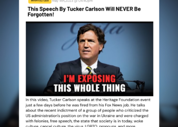 This Speech By Tucker Carlson Will NEVER Be Forgotten! 8 This Speech By Tucker Carlson Will NEVER Be Forgotten! In this video, Tucker Carlson speaks at the Heritage Foundation event just a few days before he was fired from his Fox News job. He talks about the recent indictment of a group of people who criticized the US administration's position on the war in Ukraine and were charged with felonies, free speech, the state that society is in today, woke culture, cancel culture, the virus, LGBTQ, pronouns, and more.