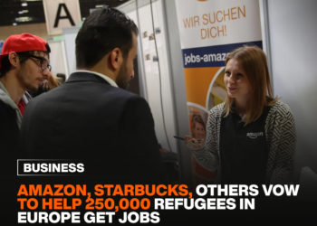 Amazon, Starbucks, Others Vow To Help 250,000 Refugees In Europe Get Jobs