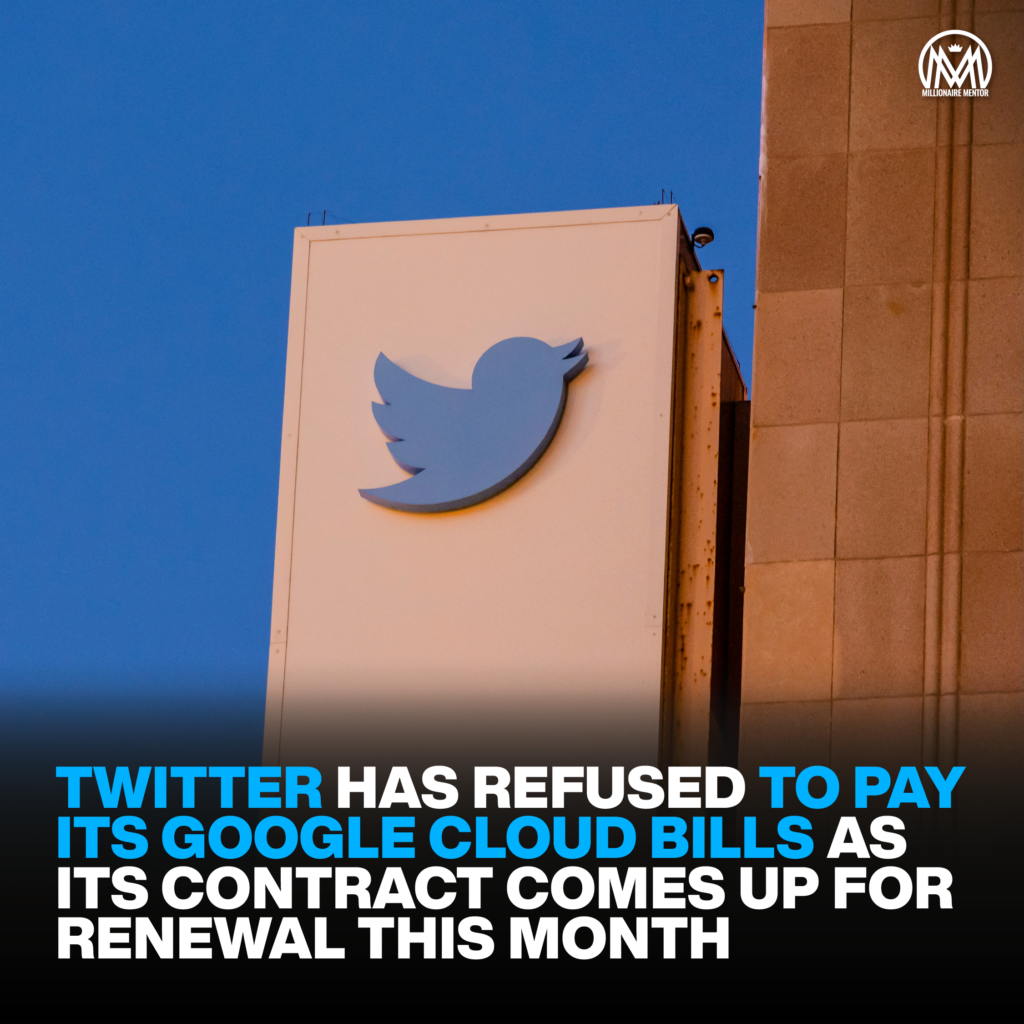 MM news x2 02 Twitter is refusing to pay its Google Cloud bills