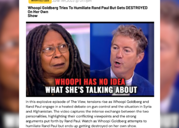Whoopi Goldberg Tries To Humiliate Rand Paul But Gets DESTROYED On Her Own Show 10 Whoopi Goldberg Tries To Humiliate Rand Paul But Gets DESTROYED On Her Own Show In this explosive episode of The View, tensions rise as Whoopi Goldberg and Rand Paul engage in a heated debate on gun control and the situation in Syria and Afghanistan. The video captures the intense exchange between the two personalities, highlighting their conflicting viewpoints and the strong arguments put forth by Rand Paul. Watch as Whoopi Goldberg attempts to humiliate Rand Paul but ends up getting destroyed on her own show.