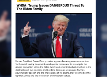 WHOA: Trump Issues DANGEROUS Threat To The Biden Family 3 WHOA: Trump Issues DANGEROUS Threat To The Biden Family Former President Donald Trump makes a groundbreaking announcement on Truth social, vowing to appoint a real special prosecutor to investigate the alleged corruption within the Biden family and other individuals involved in the destruction of our elections and borders. Join us as we analyze Trump's powerful rally speech and the implications of his claims. Stay informed on the fight for justice and the restoration of democratic values.