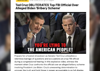 Ted Cruz OBLITERATES Top FBI Official Over Alleged Biden 'Bribery Scheme' Prepare for a heated showdown as Senator Ted Cruz unleashes a relentless barrage of questions and accusations at a top FBI official during a congressional hearing. In this explosive video, witness the moment when Cruz confronts the official over an alleged bribery scheme involving President Joe Biden. Cruz's unwavering determination to uncover the truth and hold those in power accountable is on full display.
