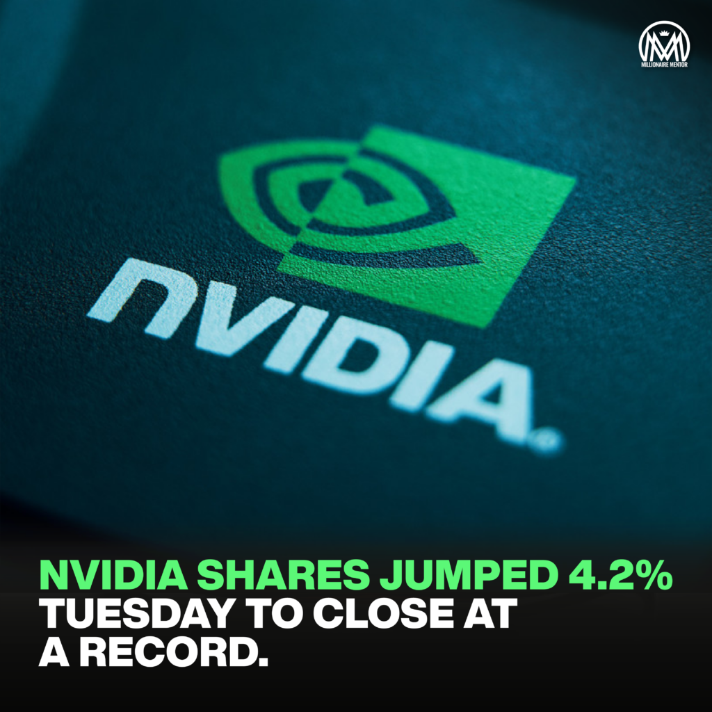 a5 02 Nvidias stock closes at record after Google AI partnership