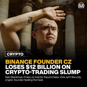 Binance Founder CZ Loses $12 Billion on Crypto-Trading Slump.