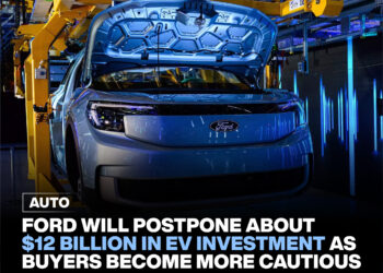 Ford Delays $12B EV Investment as Buyers Turn Cautious.