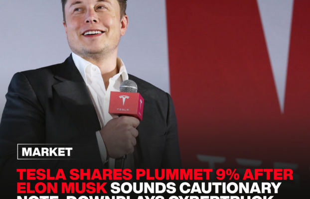 Tesla shares plummet 9% after Elon Musk sounds cautionary note, downplays Cybertruck
