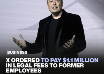 X ordered to pay $1.1 million in legal fees to former employees. 7 X ordered to pay $1.1 million in legal fees to former employees