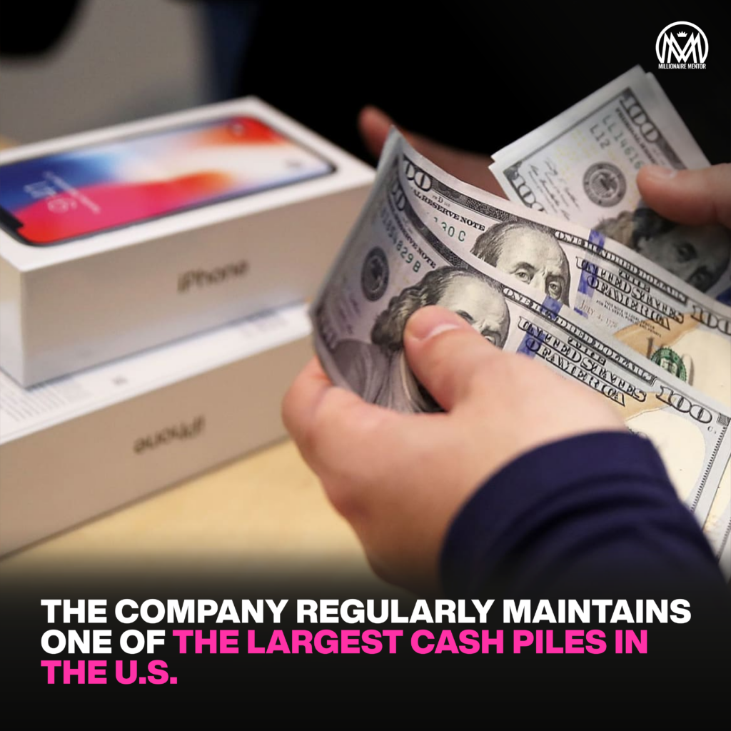 A8 02 Apple now has 162 billion in cash on hand slightly less than last quarter