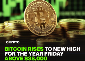 Bitcoin rises to new high for the year Friday above $38,000. 7 Bitcoin rises to new high for the year Friday above $38,000.