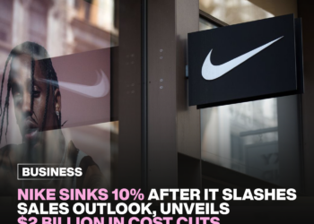 Nike sinks 10% after it slashes sales outlook, unveils $2 billion in cost cuts