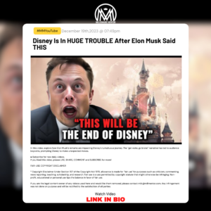 Disney Is In HUGE TROUBLE After Elon Musk Said THIS