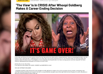 'The View' Is In CRISIS After Whoopi Goldberg Makes A Career Ending Decision 6 'The View' Is In CRISIS After Whoopi Goldberg Makes A Career Ending Decision In this video, we'll discuss the recent uproar among 'The View' fans as the show takes another unexpected break. Viewers are expressing frustration over the frequent hiatus, especially after a challenging year for the show. With hosts earning substantial amounts, the extended breaks and declining ratings raise questions about the show's future. The emergence of new competition, like Roseanne Barr's Fox News morning special, has further impacted 'The View's audience, signaling potential challenges for the show's survival in 2024. ►Subscribe for new daily videos. If you liked this video, please LIKE, SHARE, COMMENT and SUBSCRIBE for more! FAIR-USE COPYRIGHT DISCLAIMER * Copyright Disclaimer Under Section 107 of the Copyright Act 1976, allowance is made for "fair use" for purposes such as criticism, commenting, news reporting, teaching, scholarship, and research. Fair use is a use permitted by copyright statute that might otherwise be infringing. Non-profit, educational or personal use tips the balance in favor of fair use. If you are the legal content owner of any videos used here and would like them removed, please contact miki@millmentor.com. Any infringement was not done on purpose and will be rectified to the satisfaction of all parties.