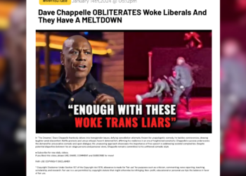 Dave Chappelle OBLITERATES Woke Liberals And They Have A MELTDOWN 5 Dave Chappelle OBLITERATES Woke Liberals And They Have A MELTDOWN In "The Dreamer," Dave Chappelle fearlessly delves into transgender issues, defying cancellation attempts. Known for unapologetic comedy, he tackles controversies, drawing laughter amid discomfort. Netflix protests and venue refusals haven't deterred him, affirming his resilience in an era of heightened sensitivity. Chappelle's success underscores the demand for provocative comedy and open dialogue. His unwavering approach showcases the importance of free speech in addressing societal complexities. Despite potential disparities between his on-stage persona and personal views, Chappelle remains committed to his unfiltered comedic style. â–ºSubscribe for new daily videos. If you liked this video, please LIKE, SHARE, COMMENT and SUBSCRIBE for more! FAIR-USE COPYRIGHT DISCLAIMER * Copyright Disclaimer Under Section 107 of the Copyright Act 1976, allowance is made for "fair use" for purposes such as criticism, commenting, news reporting, teaching, scholarship, and research. Fair use is a use permitted by copyright statute that might otherwise be infringing. Non-profit, educational or personal use tips the balance in favor of fair use. If you are the legal content owner of any videos used here and would like them removed, please contact miki@millmentor.com. Any infringement was not done on purpose and will be rectified to the satisfaction of all parties.