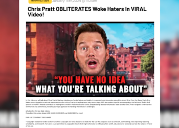 Chris Pratt OBLITERATES Woke Haters In VIRAL Video! 4 Chris Pratt OBLITERATES Woke Haters In VIRAL Video! In this video, we will talk about Chris Pratt's hilarious takedowns of woke haters, particularly in response to controversies around his recent films. From the Super Mario Bros Italian accent debacle to satirical responses to online critics, Pratt's wit and sarcasm take center stage. We'll also explore how his openness about his faith and 'God Is Real' speech at the MTV Awards contribute to making him a misfit in Hollywood's elite circles. Despite being labeled Hollywood’s 'least favorite Chris,' Pratt navigates controversies with humor and authenticity, revealing a unique approach to handling the industry's challenges. ►Subscribe for new daily videos. If you liked this video, please LIKE, SHARE, COMMENT and SUBSCRIBE for more! FAIR-USE COPYRIGHT DISCLAIMER * Copyright Disclaimer Under Section 107 of the Copyright Act 1976, allowance is made for "fair use" for purposes such as criticism, commenting, news reporting, teaching, scholarship, and research. Fair use is a use permitted by copyright statute that might otherwise be infringing. Non-profit, educational or personal use tips the balance in favor of fair use. If you are the legal content owner of any videos used here and would like them removed, please contact miki@millmentor.com. Any infringement was not done on purpose and will be rectified to the satisfaction of all parties.