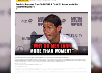 Feminist Reporter Tries To FRAME & CANCEL Rafael Nadal But Instantly REGRETS It 1 Feminist Reporter Tries To FRAME & CANCEL Rafael Nadal But Instantly REGRETS It Need an advice on how to protect your IRA from inflation? Text "FFIRA" to 989898 or click the link to get a FREE guide: https://birchgold.com/freedomfrontline In this video, witness the epic moment when Rafael Nadal masterfully addresses a reporter's question on the 'gender pay gap' in tennis. Join us as Nadal dissects the complex economics behind prize money distribution, shedding light on the unique dynamics of the sport. Explore the broader debate on gender and pay equity, drawing parallels with other industries like modeling and gaining insights from legendary figures like Serena Williams. Discover why the conversation around who's better or deserving of higher pay is far more intricate than meets the eye. â–ºSubscribe for new daily videos. If you liked this video, please LIKE, SHARE, COMMENT and SUBSCRIBE for more! FAIR-USE COPYRIGHT DISCLAIMER * Copyright Disclaimer Under Section 107 of the Copyright Act 1976, allowance is made for "fair use" for purposes such as criticism, commenting, news reporting, teaching, scholarship, and research. Fair use is a use permitted by copyright statute that might otherwise be infringing. Non-profit, educational or personal use tips the balance in favor of fair use. If you are the legal content owner of any videos used here and would like them removed, please contact miki@millmentor.com. Any infringement was not done on purpose and will be rectified to the satisfaction of all parties. AFFILIATE DISCLOSURE: Some of the links in this video's description are affiliate links, meaning, at no additional cost to you, the owner may earn a commission if you click through, make a purchase, and/or opt-in.