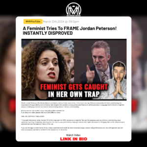 A Feminist Tries To FRAME Jordan Peterson! INSTANTLY DISPROVED