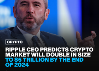 Ripple CEO predicts crypto market will double in size to $5 trillion by the end of 2024 10 Ripple CEO predicts crypto market will double in size to $5 trillion by the end of 2024
