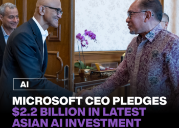 Microsoft CEO Pledges $2.2 Billion in Latest Asian AI Investment 20 Microsoft CEO Pledges $2.2 Billion in Latest Asian AI Investment